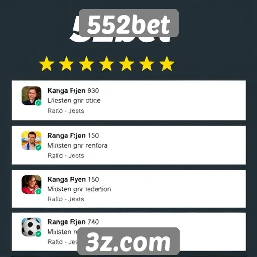 Opiniões de usuários sobre o 552bet